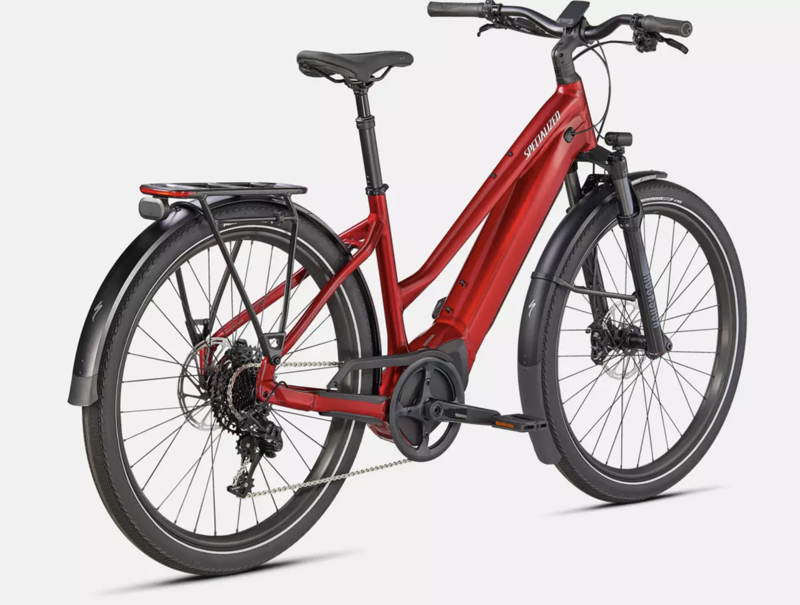 Specialized Turbo Vado 5.0 Step-Through Electric Bike 2024 Red Tint/Silver-3